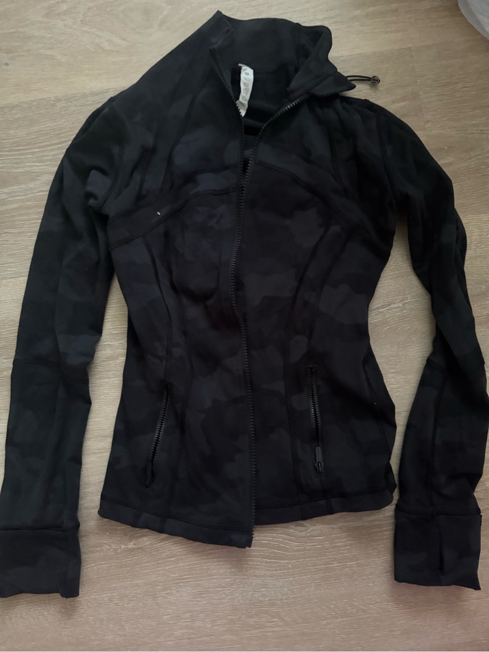 lululemon athletica Black Camo Zip-Up Define Jacket